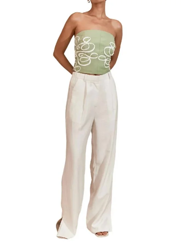 Celebrate the Weekend with Discounts Luna Pant In Ivory