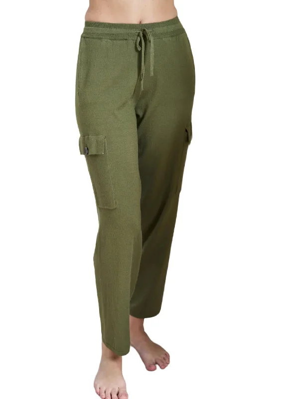 Special Buy Knit Cargo Pant In Green