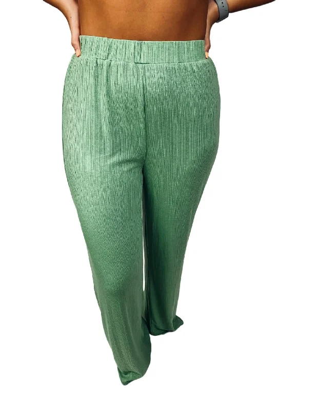 Crazy Deals Light On Your Feet Pant In Sage Green