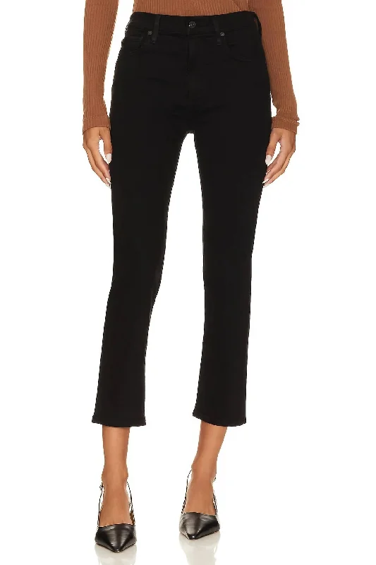 Mega Sale Isola Straight Crop Jean In Plush Black