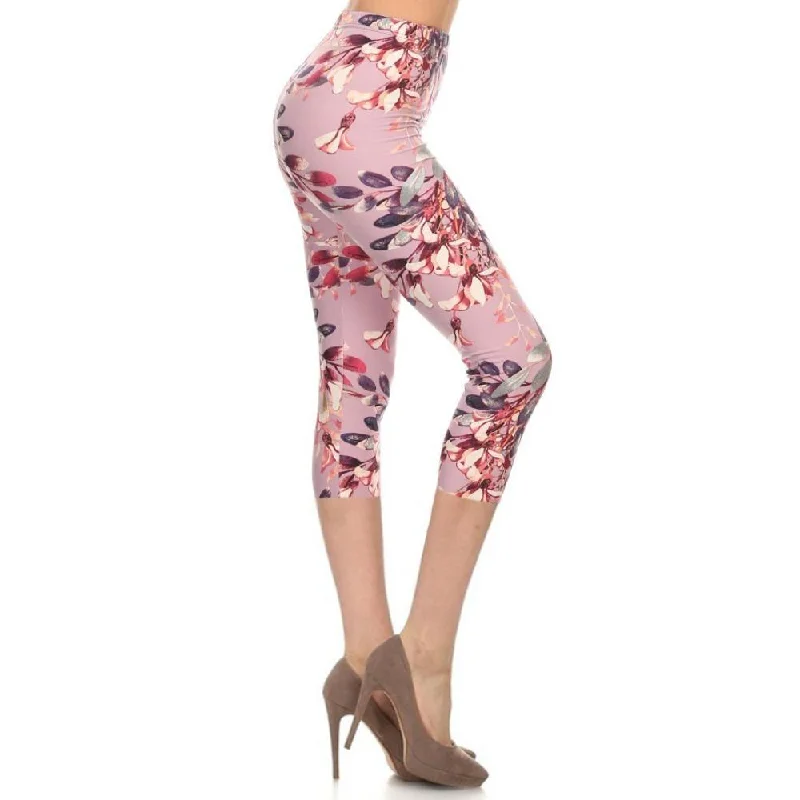 Weekend Deals That Amaze Multi-color Print, Cropped Capri Leggings In A Fitted Style With A Banded High Waist Weekend Deals That Amaze Multi-color Print, Cropped Capri Leggings In A Fitted Style With A Banded High Waist