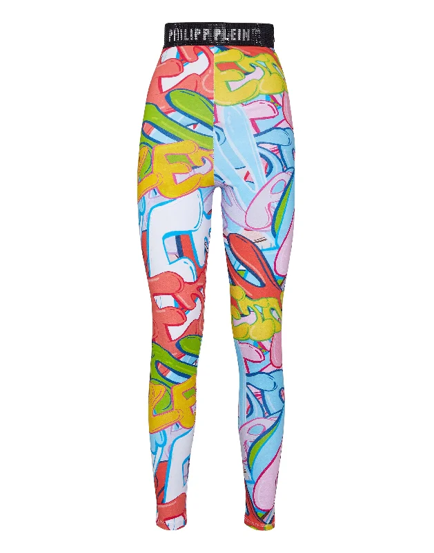 Don't Wait Leggings Bombing Graffiti