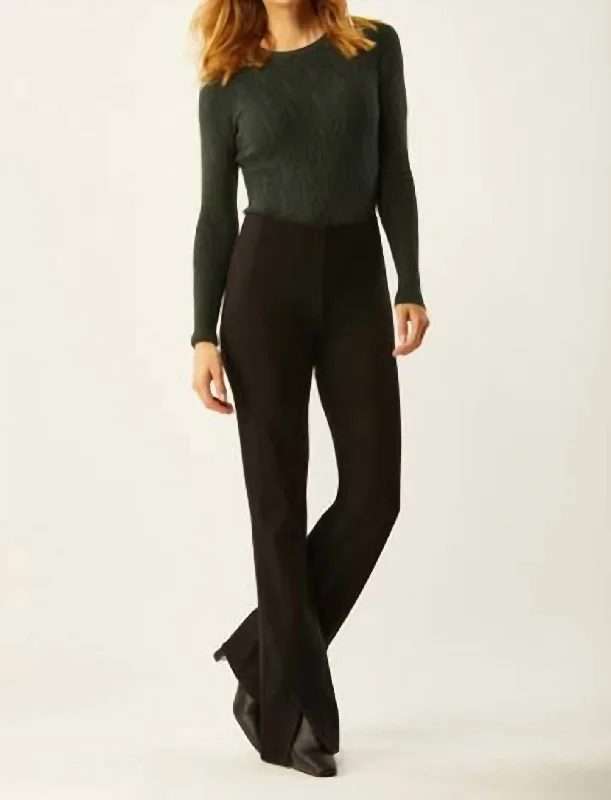 Quick Deals New Berkeley Pull-On Boot Cut Pants In Blackgrey Plaid