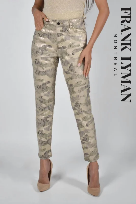 Overstock Sale Gold Snake Jean
