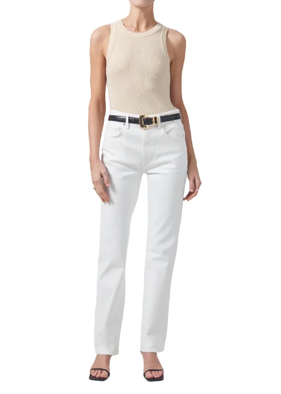 Exclusive Deal Zurie Straight Leg Jean In Soft White