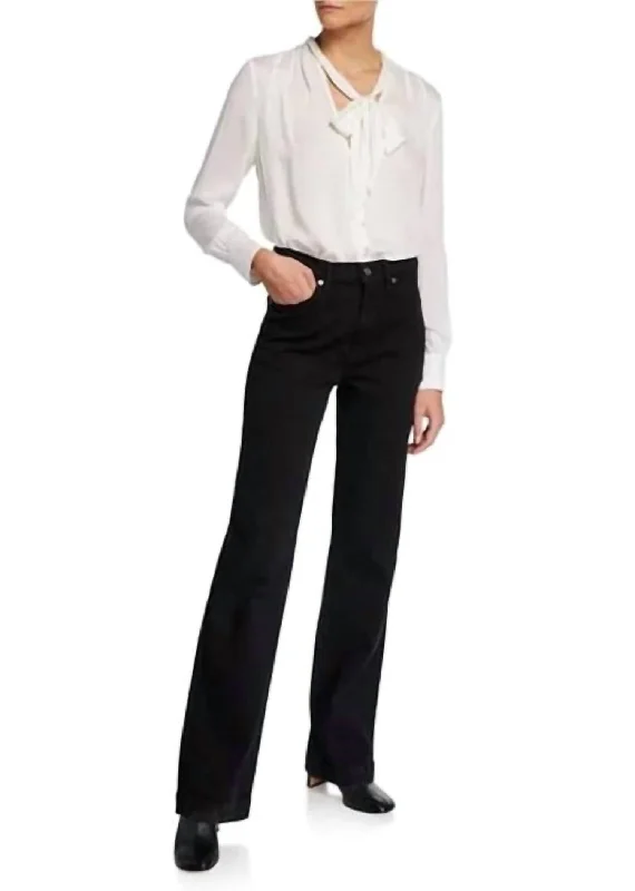Closeout Alexa Trouser Jean In Black Velvet