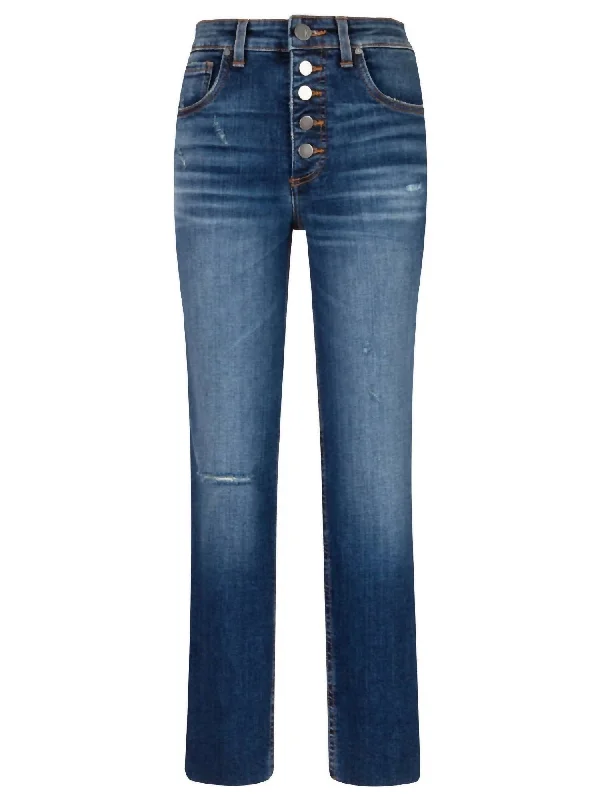 Overstock Rachael High Rise Mom Jeans In Blue