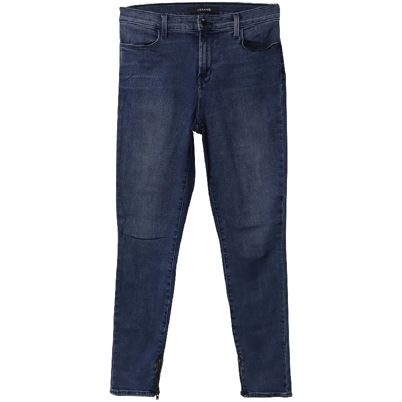 Weekend Offers You Can't Ignore J Brand Cropped Leg Jeans in Blue Cotton Denim