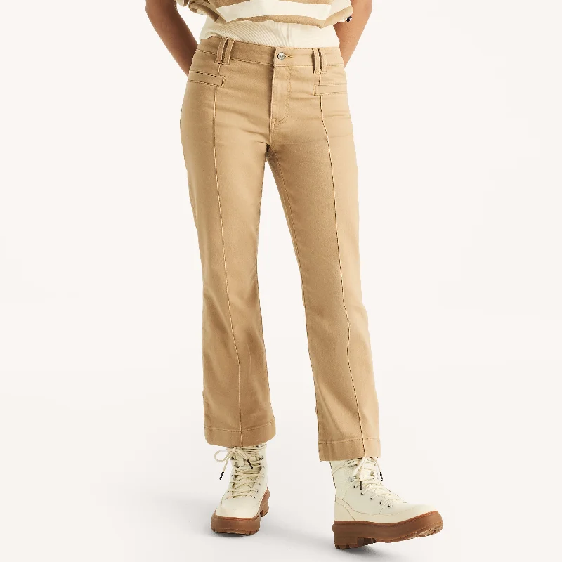 Weekend Discounts to Enjoy Nautica Womens Sateen Mid-Rise Demi Bootcut Pant