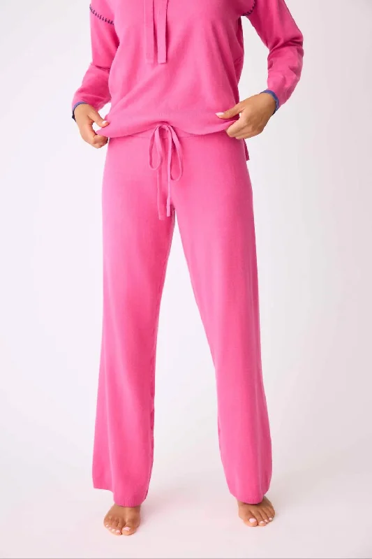 Warehouse Sale Sweater Weather Lounge Pants In Fuchsia