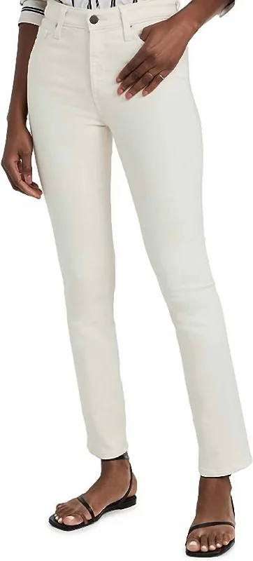 Get It Before It’s Gone Mari Straight Leg Jeans In White Cream