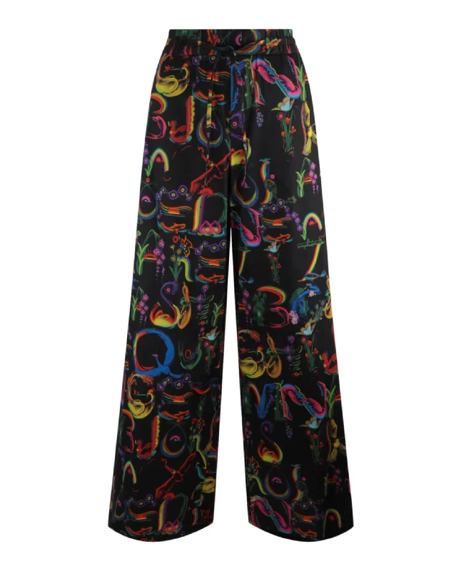 Year-End Sale Allover Alphabet Nurse Pants