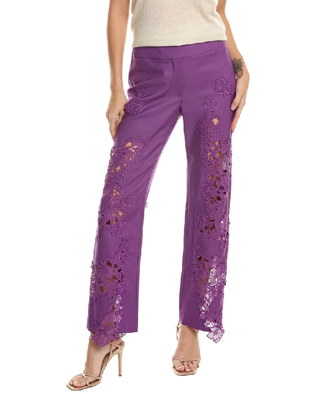 Instant Deal Oscar de la Renta Wool & Mohair-Blend Pant