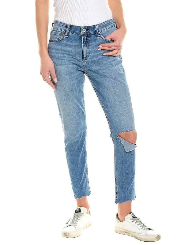 Fantastic Deals rag & bone Cate Mid-Rise Ankle Peony Skinny Leg Jean