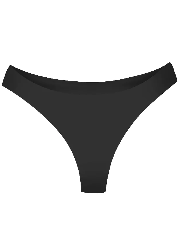 AiraModal™ All-Black Mid-Rise Thong