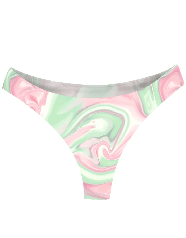 AiraModal™ Watermelon Oil Spill Mid-Rise Thong