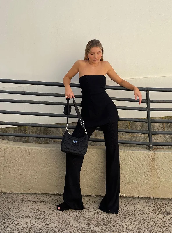 One-Day Only Anderson Strapless Top Black