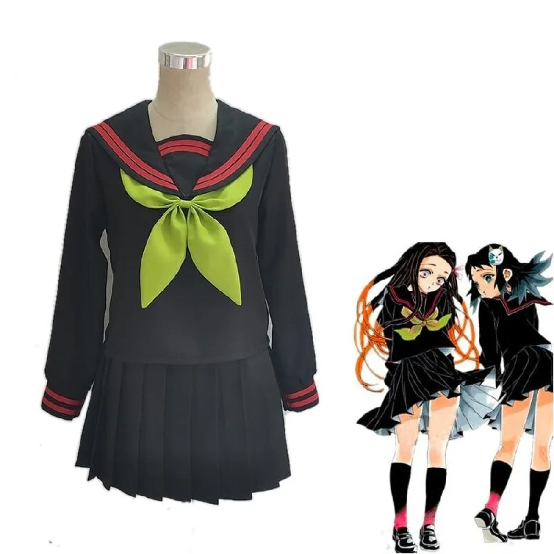 Weekend Bargains Await You Anime Demon Slayer Kimetsu no Yaiba Cosplay Costume Kamado Nezuko Makomo JK School Uniforms Sailor Suit Women Outfit Custom Made Weekend Bargains Await You Anime Demon Slayer Kimetsu no Yaiba Cosplay Costume Kamado Nezuko Makomo JK School Uniforms Sailor Suit Women Outfit Custom Made