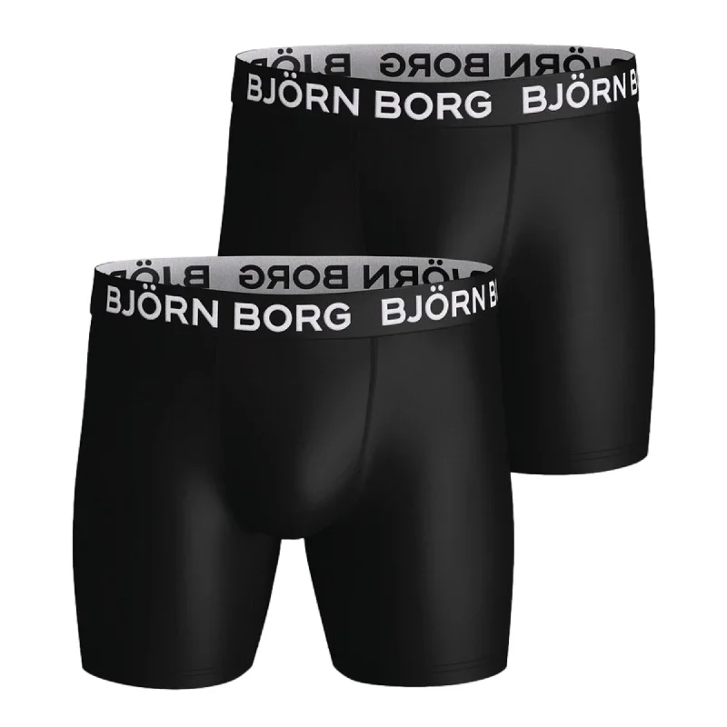 Bjorn Borg Performance Boxer 2 Pack - Black