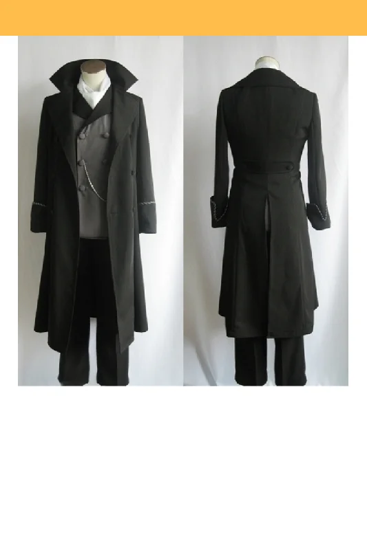 Black Butler Kuroshitusji Sebastian Tutor Dark Version Cosplay Costume