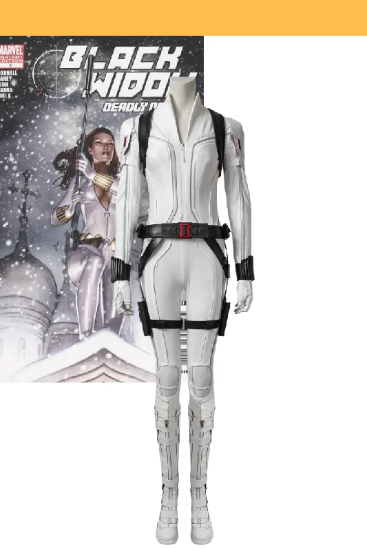 Special Offer Black Widow 2021 Movie White Complete Cosplay Costume