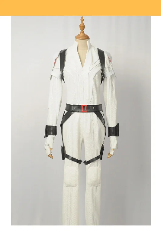 Act Fast Black Widow White Custom Textured Cosplay Costume