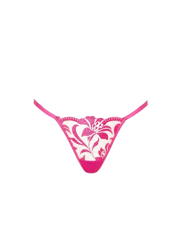 Price Reduction Leonora Thong (Fuchsia Pink/Sheer)