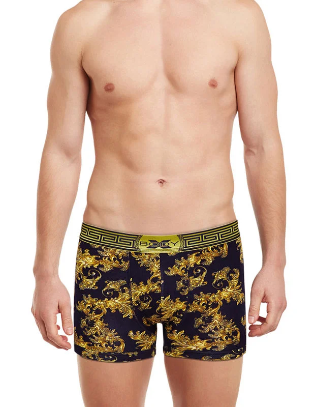 BodyX Printed Trunks-BX28T-Printed Navy