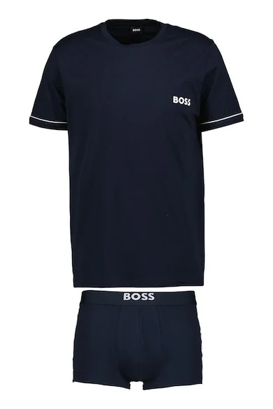 Discount Days BOSS T-Shirt & Trunk Gift Set - Dark Blue
