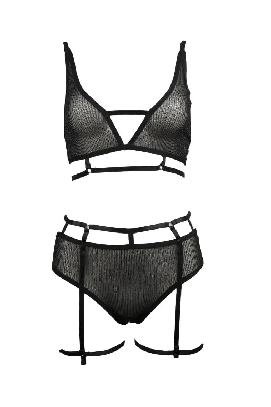 Breakaway Bra Set- Black