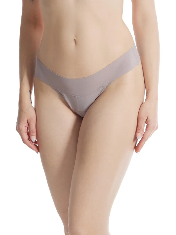 Price Rollback BreatheSoft® Natural Rise Thong Evening Grey