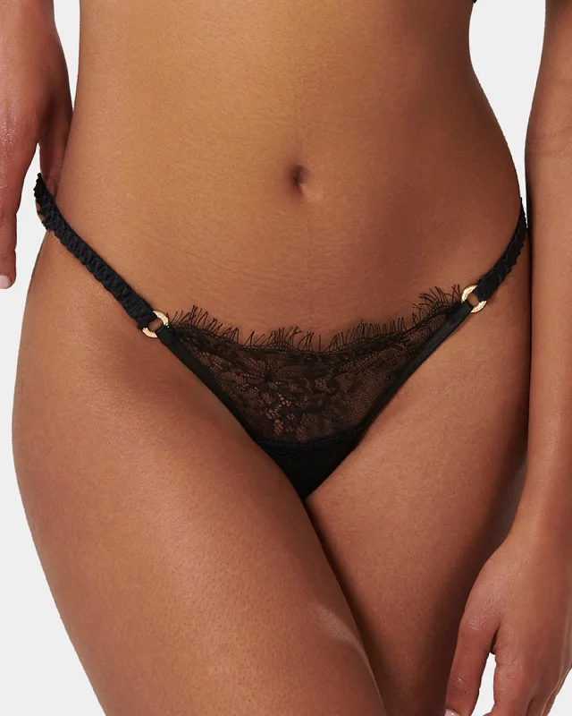 Deal Dash Camelia Thong Black