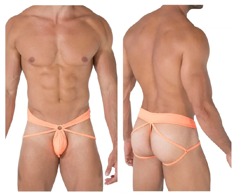 Fantastic Savings CandyMan 99478 Jockstrap Thongs Color Orange