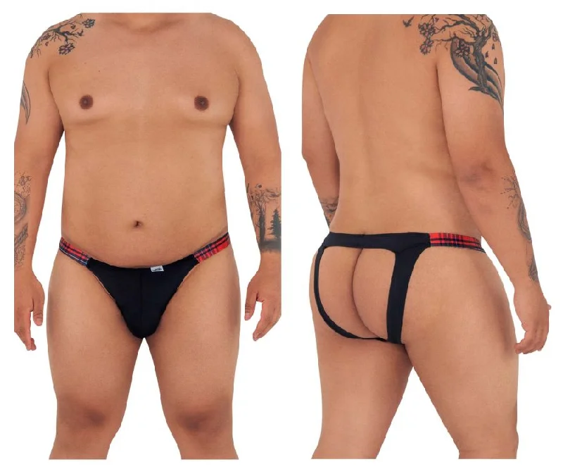 Deep Savings CandyMan 99536X Bikini Jockstrap Color Black Print