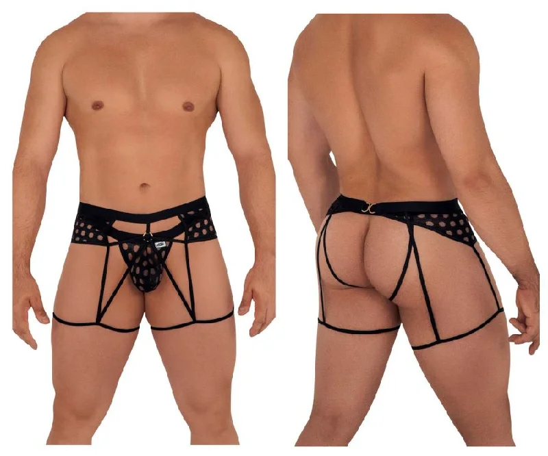 The Best Deal CandyMan 99577 Mesh Garter Jockstrap Color Black