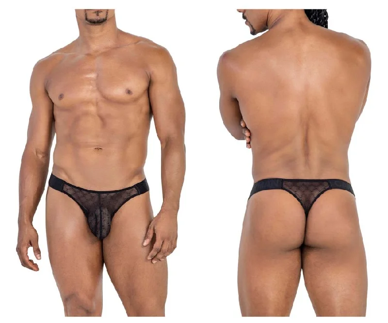 CandyMan 99771 Mesh Thongs Color Black