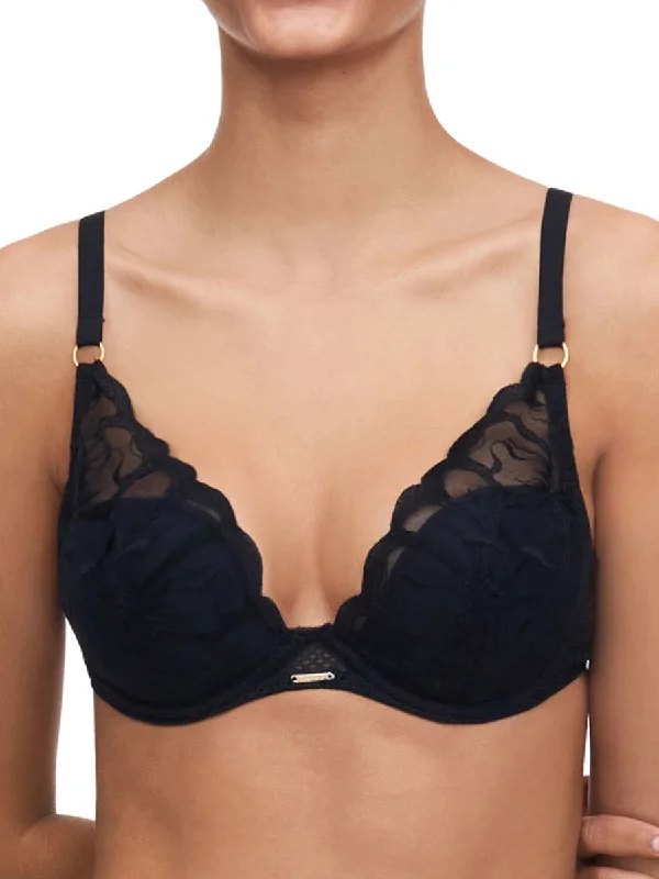 Friends and Family Sale Fleurs Plunge T-Shirt Bra - Black