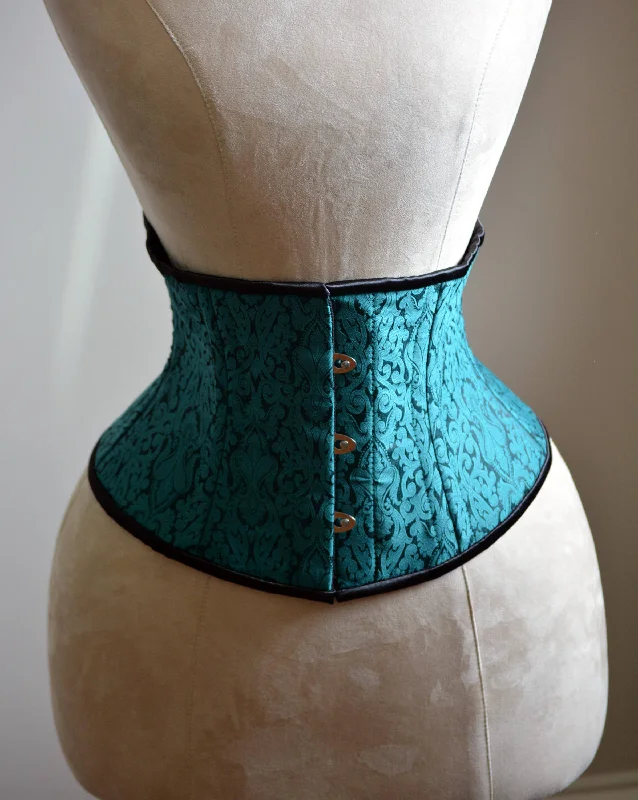 Year-End Sale Classic brocade steel-boned authentic waspie corset for tight lacing and waist training. Gothic, vintage, historical, Renaissance Year-End Sale Classic brocade steel-boned authentic waspie corset for tight lacing and waist training. Gothic, vintage, historical, Renaissance