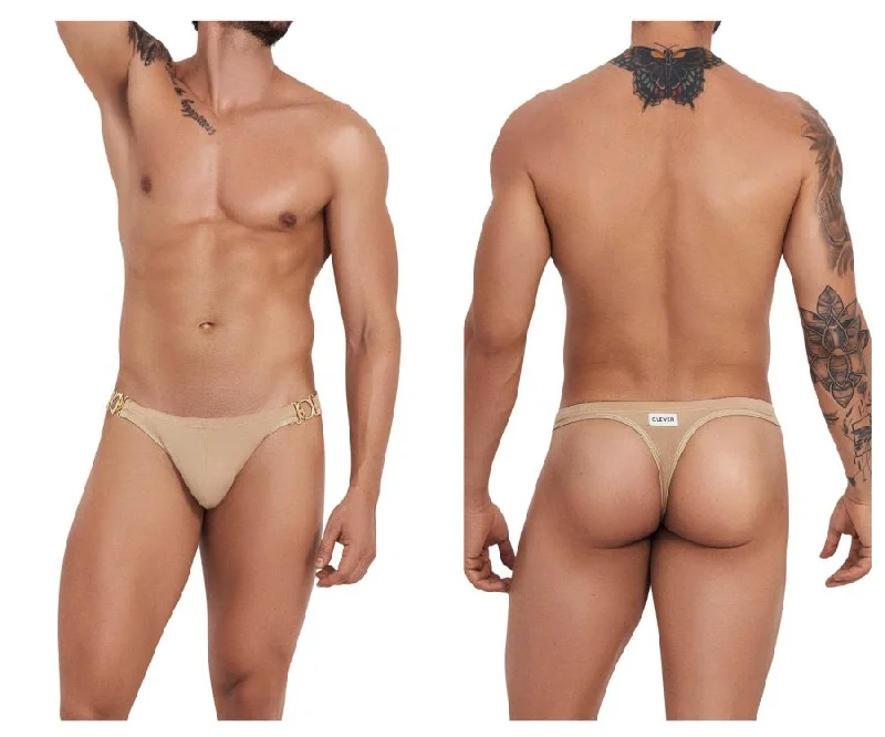 Deal of the Day Clever 1240 Eros Thongs Color Gold