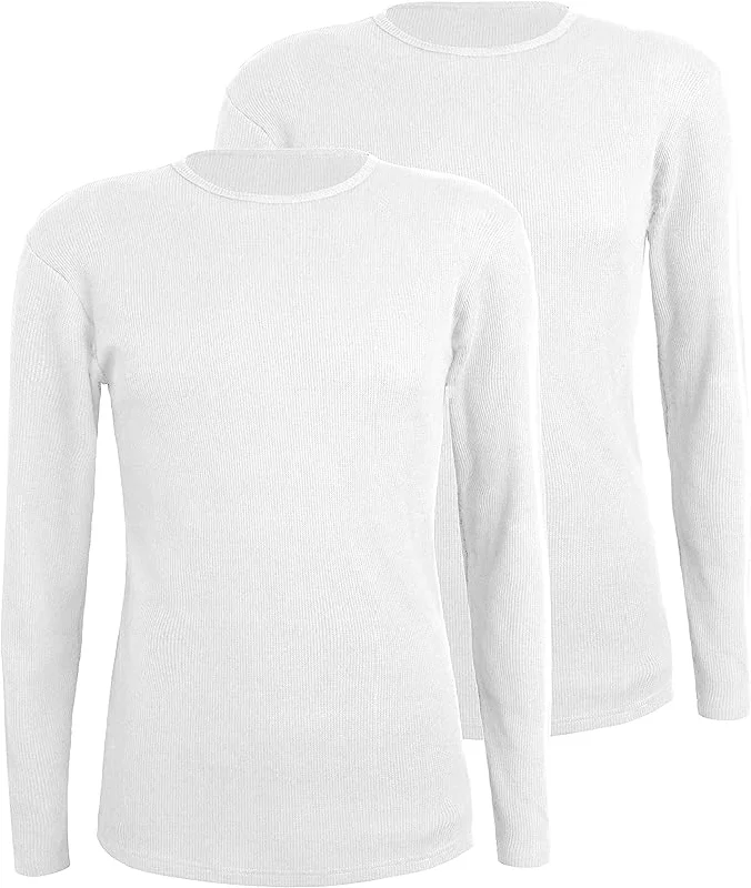 The Best Prices Comfneat Men's 2-Pack Thermal Long Sleeve Undershirt Waffle Knit Soft Comfy Crew Neck Underwear Top The Best Prices Comfneat Men's 2-Pack Thermal Long Sleeve Undershirt Waffle Knit Soft Comfy Crew Neck Underwear Top