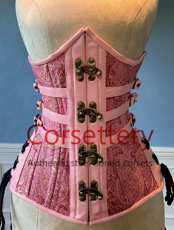 Epic Value Double row steel boned authentic underbust brocade corset with leather bones. Western collection Hourglass waist training corset, coachella, exclusive steampunk corset, burlesque Epic Value Double row steel boned authentic underbust brocade corset with leather bones. Western collection Hourglass waist training corset, coachella, exclusive steampunk corset, burlesque