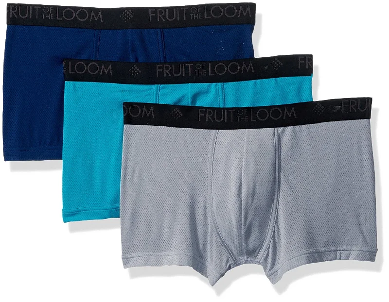 Weekend Deals That Amaze Fruit of the Loom Mens 3-Pack Breathable Lightweight Micro Mesh Short Leg Boxer Briefs