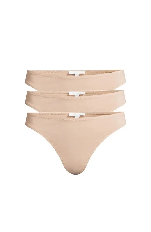 Weekend Specials to Savor Genny Organic Pima Cotton Thong 3 Pack