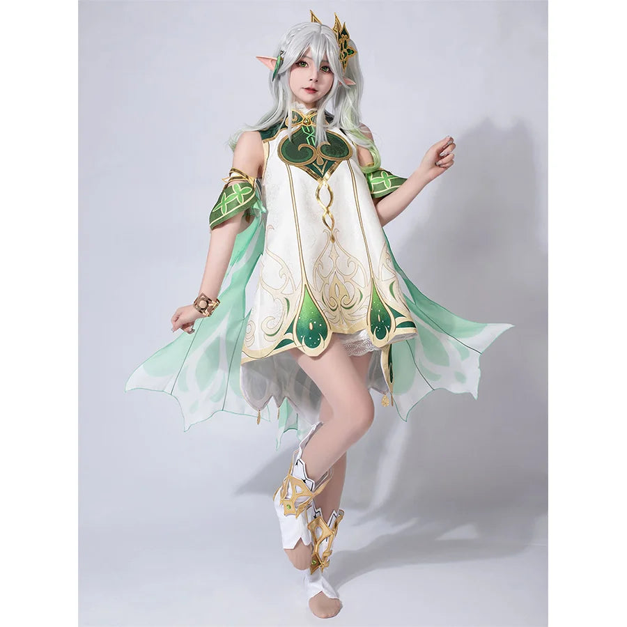 Genshin Impact Nahida/Lesser Lord Kusanali Cosplay Costume C02945  AA