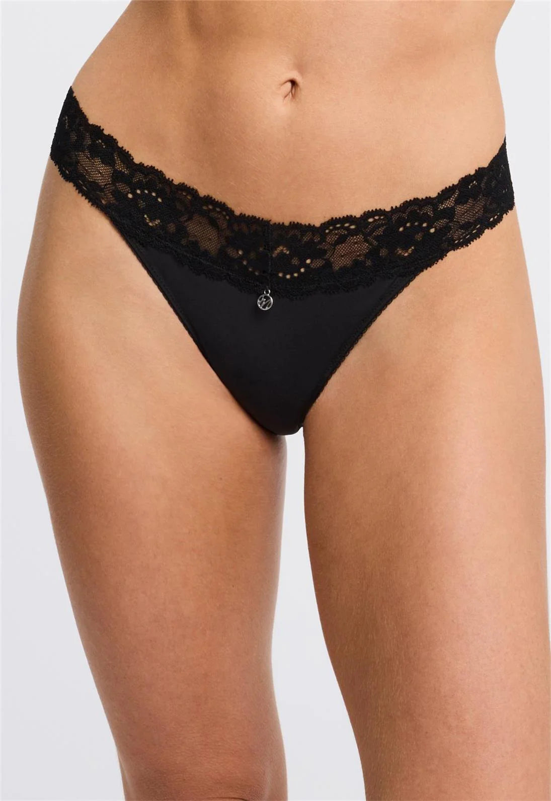 Get It Before It’s Gone Halo Thong In Black - Montelle