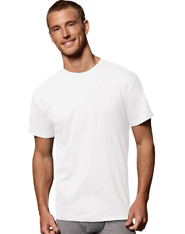 Hanes Mens Fresh IQ Cotton/Modal Crew Undershirt