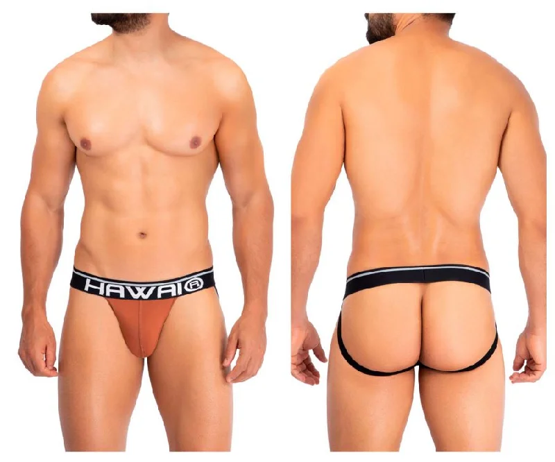 Major Deal HAWAI 42166 Solid Microfiber Jockstrap Color Amber