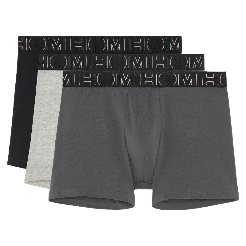 Quick Sale HOM Patrick #2 Long Boxer Briefs 3 Pack - Black/Grey/Grey