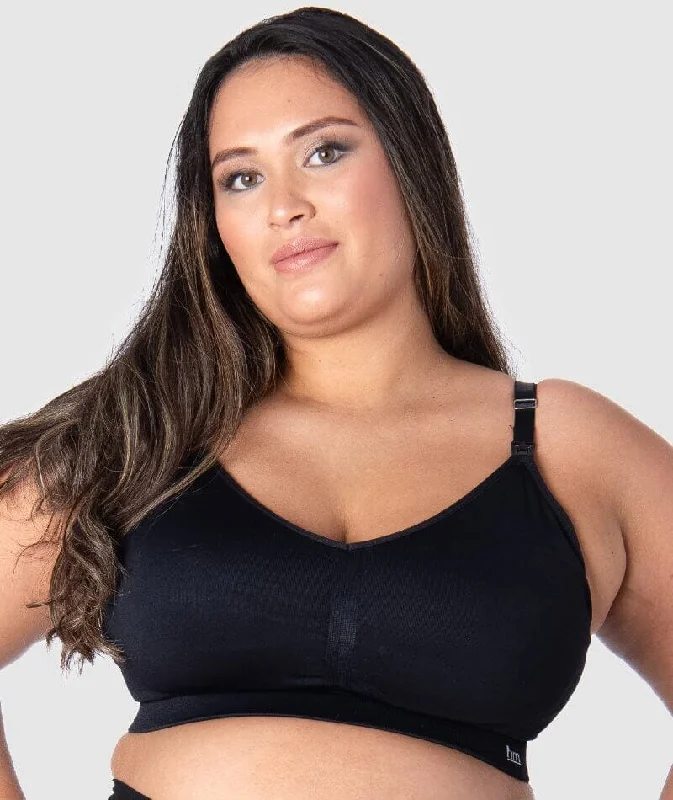 Seasonal Clearance Hotmilk My Necessity Full Cup Maternity & Nursing Wire-Free Bra - Black