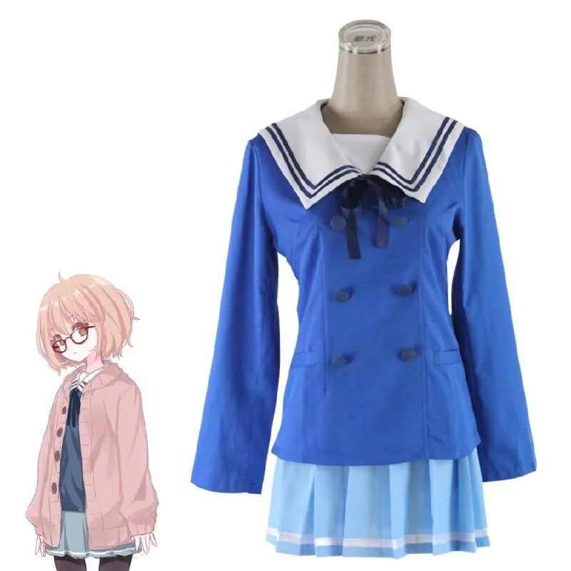 Kyokai no Kanata Beyond the Boundary Kuriyama Mirai Cosplay Costume